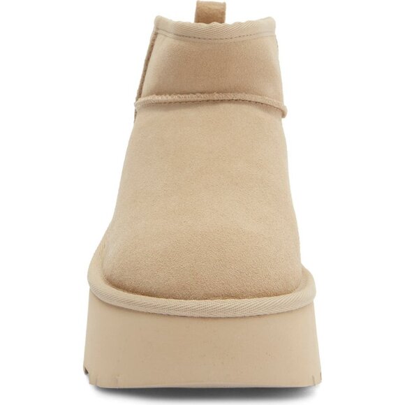 UGG Classic New Heights Ultra Mini Womens Platform Boots Ecru US 10 / EUR 41 NEW - Picture 2 of 5